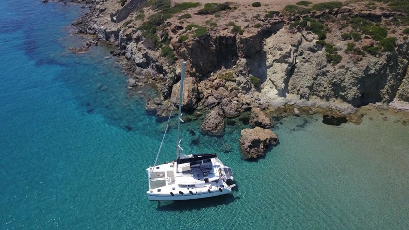 Off season with a catamaran in Greece